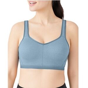NWt Wacoal 38C High Impact Underwire Sports Bra 855229 Blue #92022